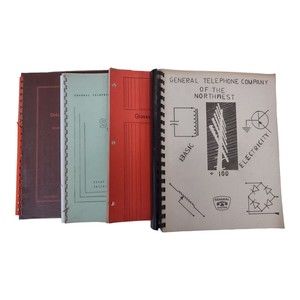 1960's General Telephone Company Of The Northest Manuels Textbooks Lot of 4
